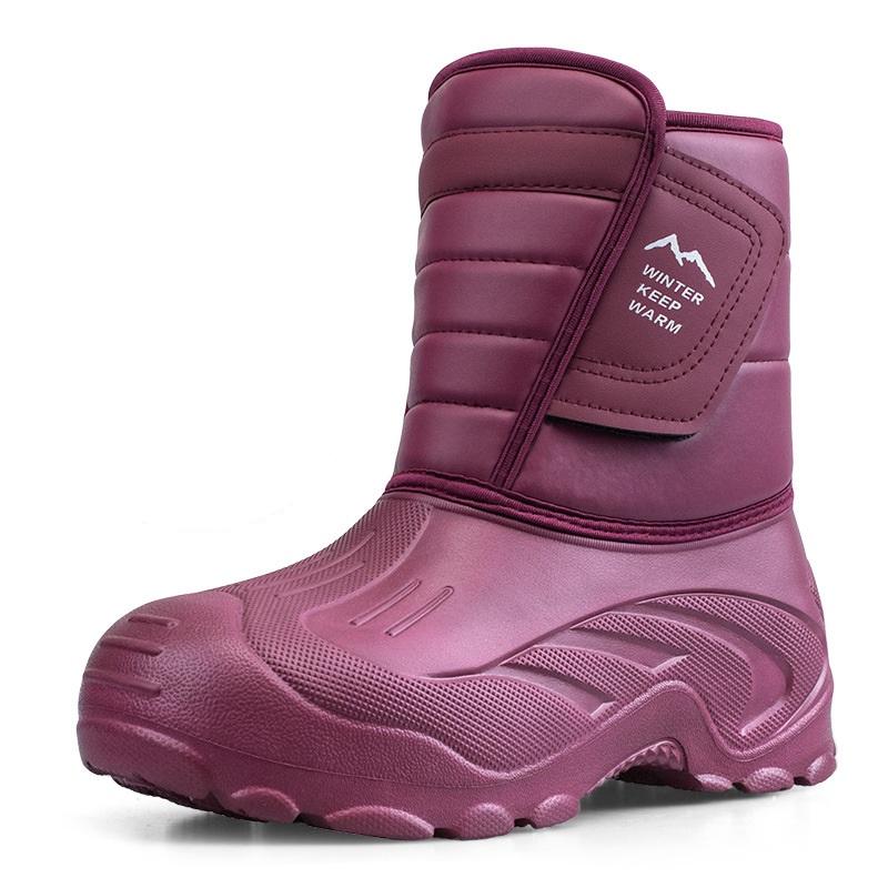 Zimní zesílené teplé sněhule, protiskluzové rybářské boty s krátkými trubkami, pánské bavlněné boty pro rybaření na ledě
