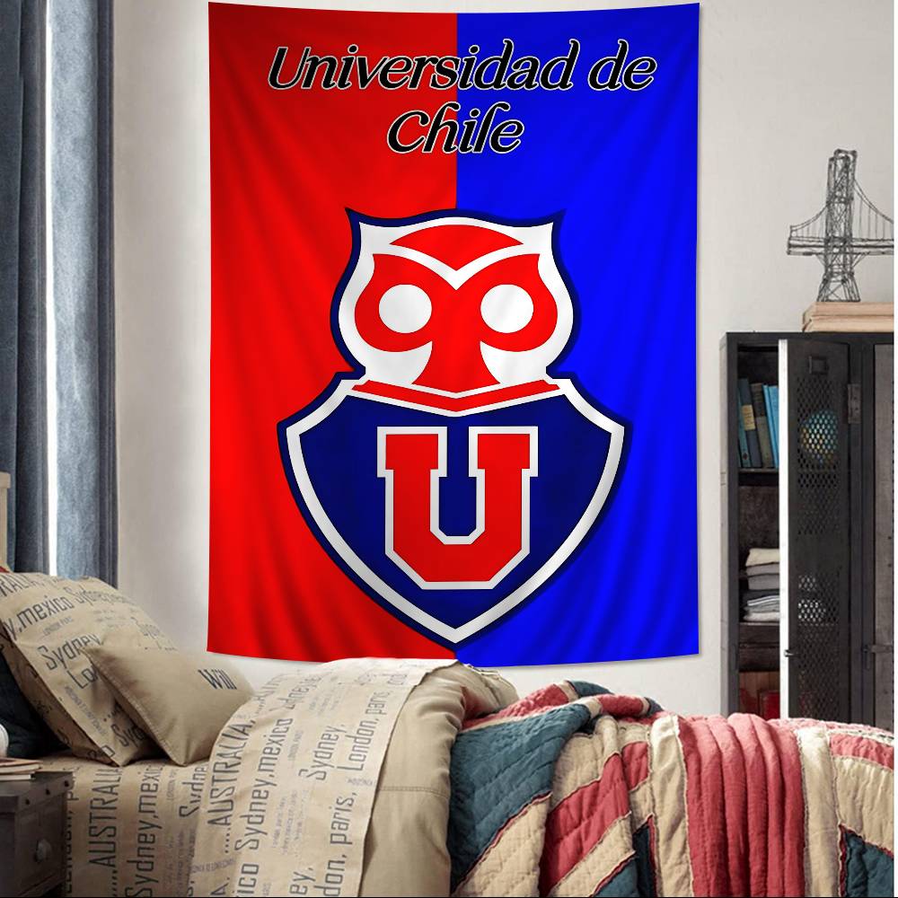 Chile UUniversity Logo Colorful Tapestry Wall Hanging Hanging Tarot Hippie Wall Rugs Dorm Wall Art Decor