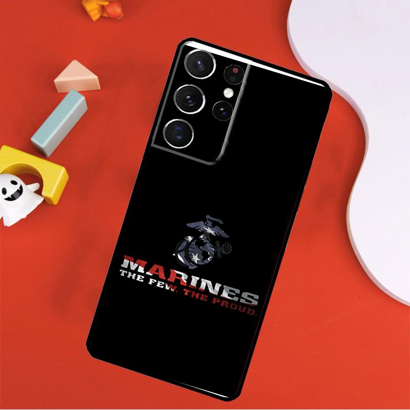 USMC Marine Corps Case For Samsung Galaxy S23 S22 Ultra S8 S9 S10 Plus Note 10 20 Ultra S20 S21 FE Phone Cover