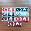 Golf 3 4 MK3 MK4 2026 Hot For VW VOLKSWAGEN 3d Metal Red Logo GLI Emblem Letters Car Trunk Badge Decal For Volkswagen Bora VW Je