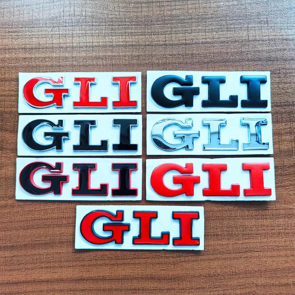 Golf 3 4 MK3 MK4 2026 Hot For VW VOLKSWAGEN 3d Metal Red Logo GLI Emblem Letters Car Trunk Badge Decal For Volkswagen Bora VW Je