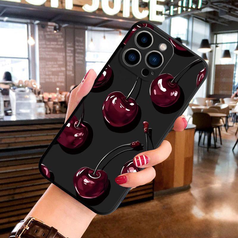Cherry for Apple 16Pro all-inclusive 15Promax mobile phone case iPhone14/12/11/13 anti-drop xs