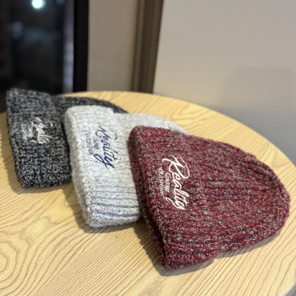 New Knitted Hat for Women Ins Autumn and Winter Letter Versatile Korean Style High Elastic Pullover Street Youth Wool Cold Hat