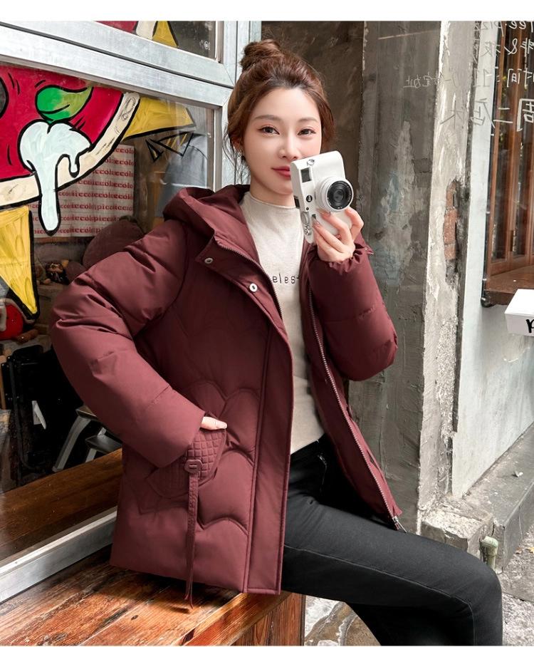 Women’s Short Hooded Windproof Thicken Warm Winter Jacket