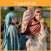 Ethnic Style Long Scarf With Faux Cashmere Feel For Autumn Winter Warmth And Sunshade