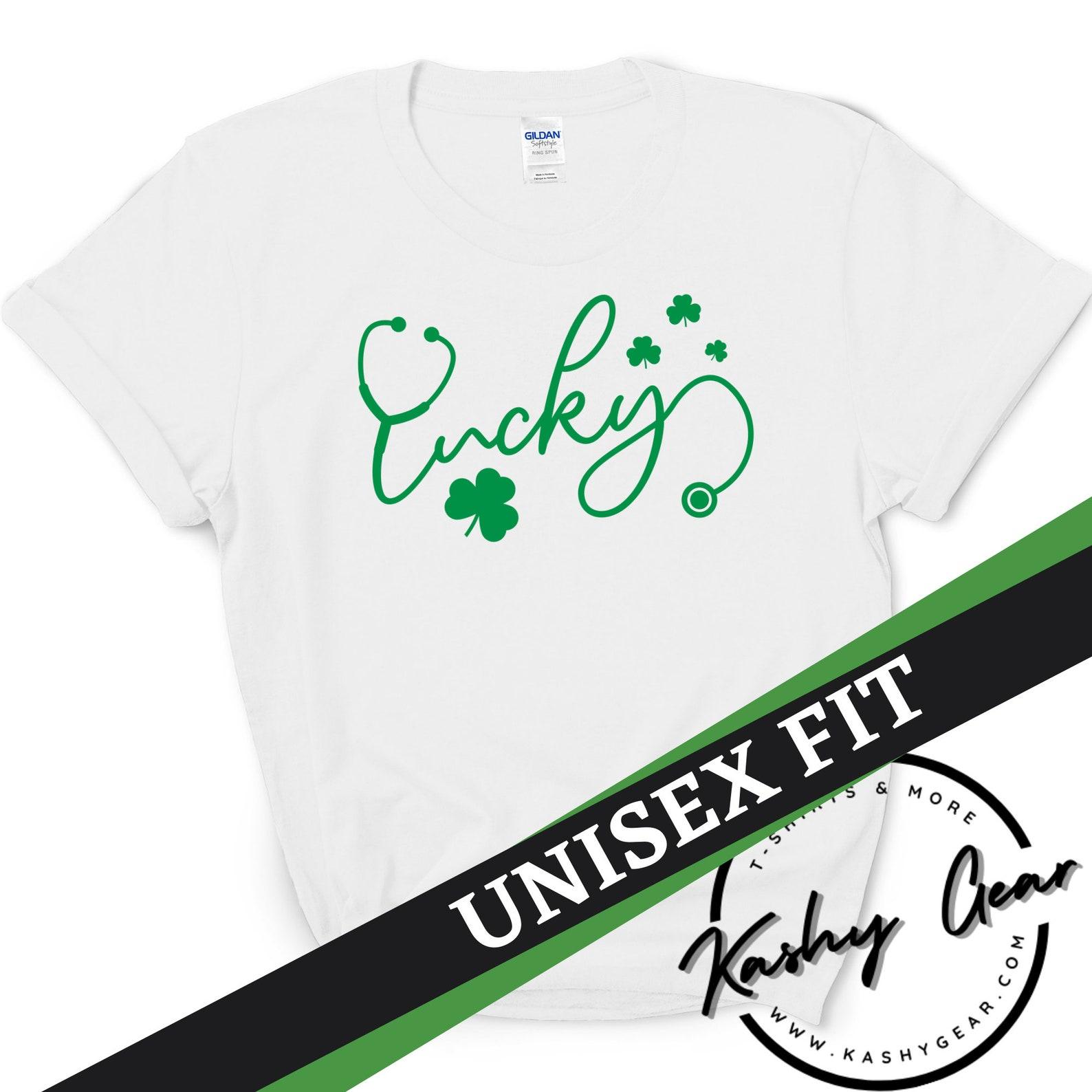 Nurse St. Patricks Day Shirt | Lucky Nurse T shirt | St. Paddy s Day TShirt for Nurse Women Men | Shamrock Clover Nursing Doctor S