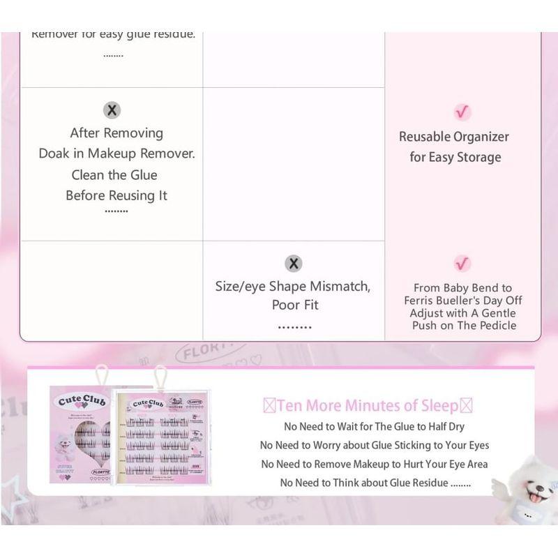 FLORTTE - Special Edition False Eyelashes - 2 Style (4-5)