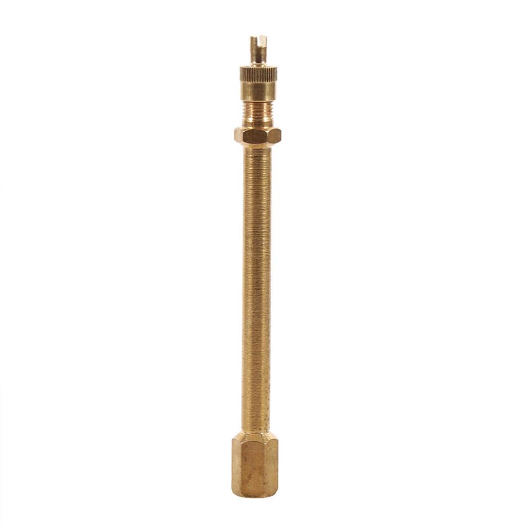 Car Tire Valve Stem Tire Valve Extension Rod Brass Tire Valve Extension Straight Bore for Truck Motorcycle Car 100/140/200mm