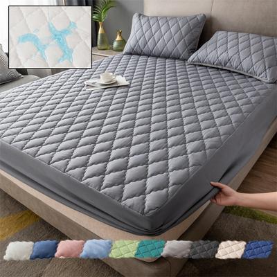 Waterproof Laminated Cotton Bed Hat Diaper Sheet Simmons Mattress Protector Non-slip Dust Bed Cover