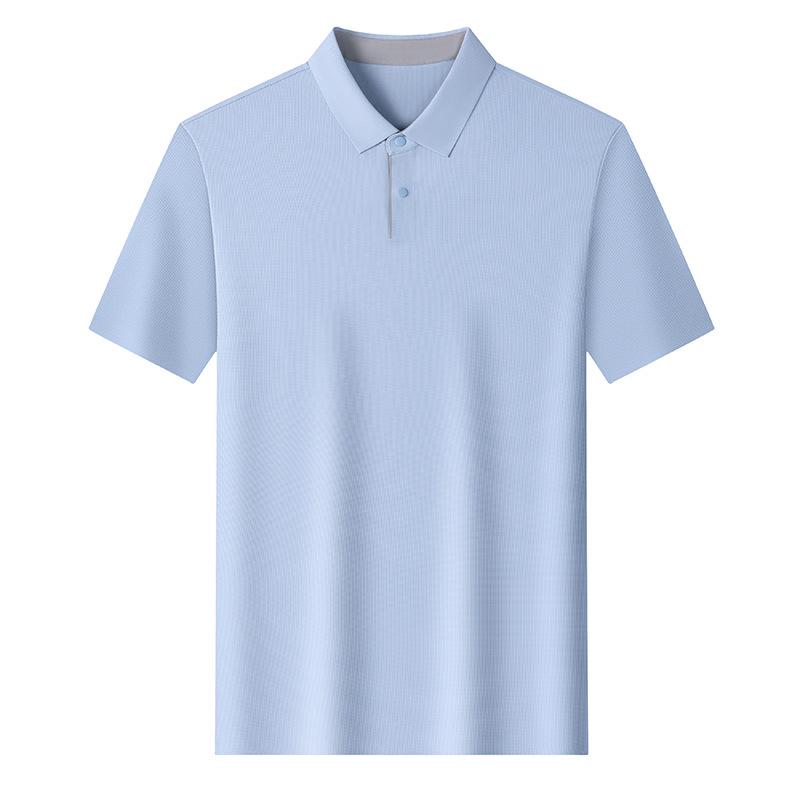 Summer Short Sleevepolo Men's Business Casual Breathable Lapel Collar T-Shirt