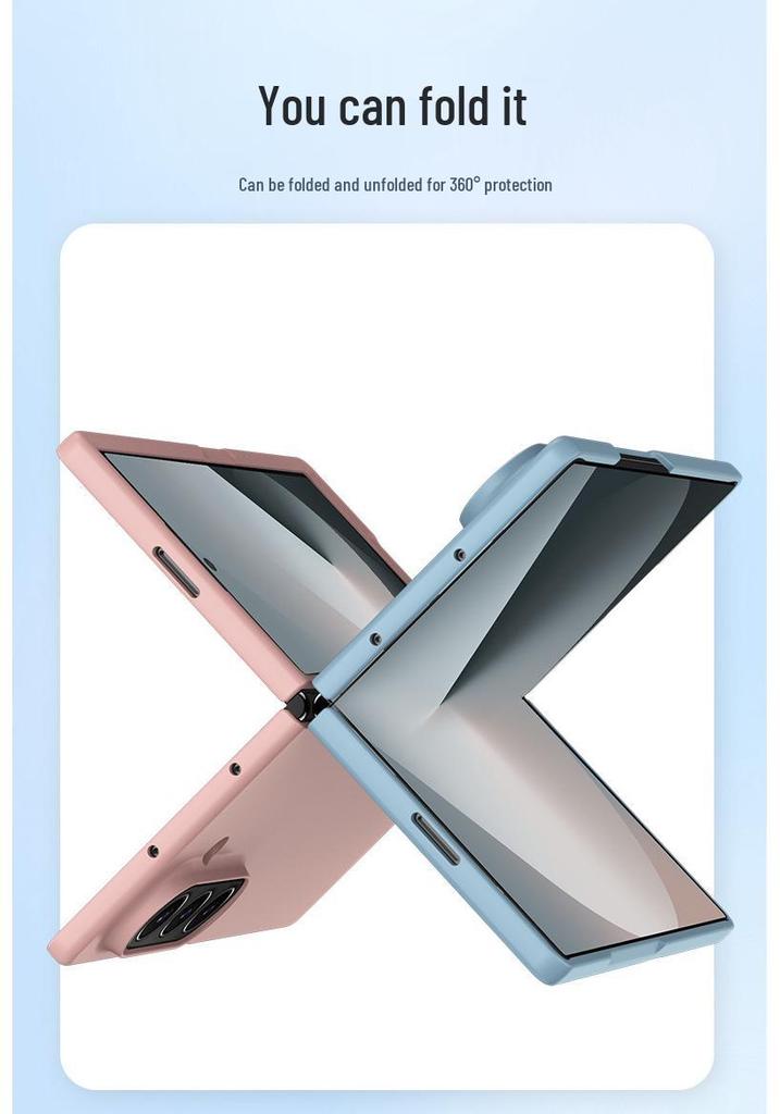 Samsung Z Fold7 Hülle: Matte Hautgefühl, Sturzsicher, Passt für Z Fold6/Z Fold5, Unisex-Design
