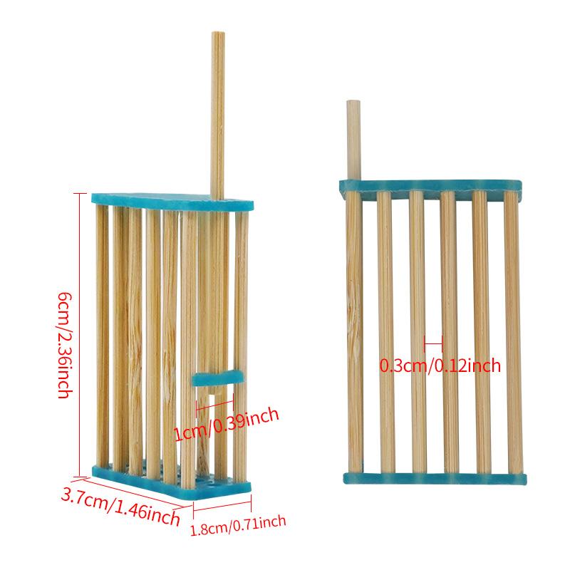 50pcs Bee Nest Bamboo Queen Bee Isolation Transport Cage Beekeeping Tools for Apiculture Beekeeper Beekeeping queen cage