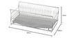 Pearl Metal Silicone Dish Drainer, Slim, Sliding Type, 18-8 Stainless Steel, Sustaina HB-5530