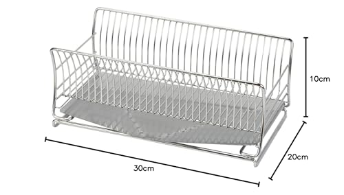 Pearl Metal Silicone Dish Drainer, Slim, Sliding Type, 18-8 Stainless Steel, Sustaina HB-5530