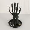 Gothic Skeleton Jewelry Box | ABS Organizer for Necklaces, Rings, Earrings | Halloween Decor & Vanity Storage