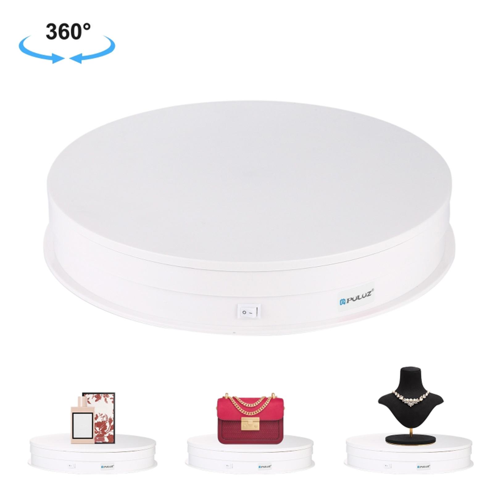 PULUZ Adjusting Speed USB Electric Rotating Turntable Display Stand Video Shootings Props Turntable for Photography белый