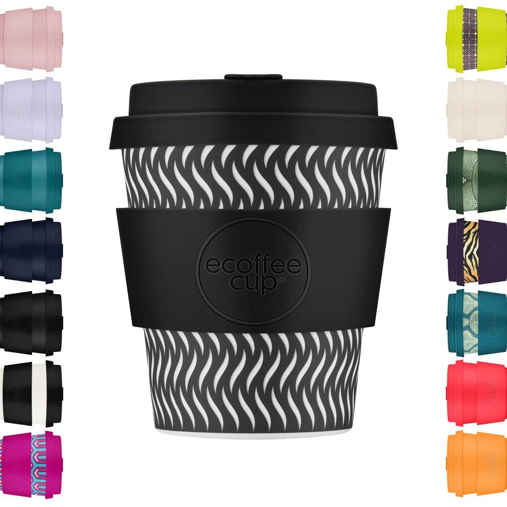 Ecoffee Cup, Reusable, Eco-Friendly, 240ml, Cup and Saucer, 808 002