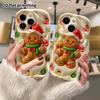 Phone Case: 2D Flat Design Suitable for iPhone 18 17 16 15 14 13 Pro Protective Case, Gingerbread Man, Perfect Christmas and Halloween Holiday Gift