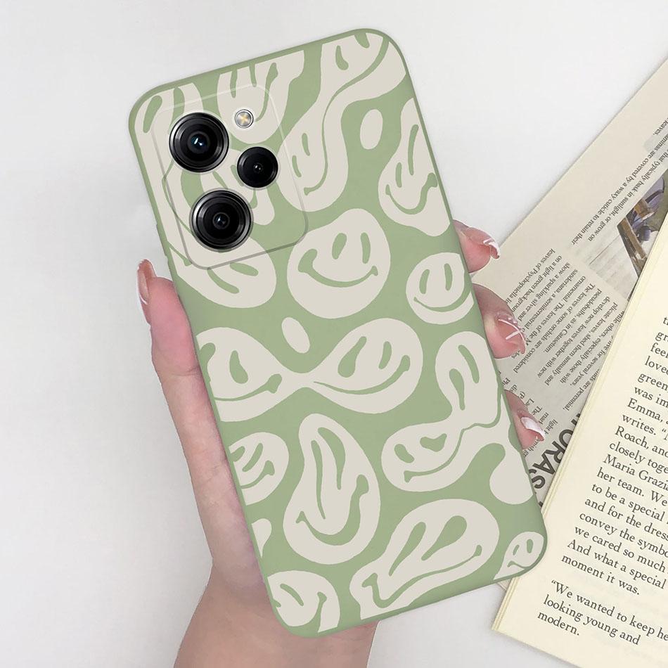 Cell Phone Case For Xiaomi Poco X5 Pro 5G Trendy Pattern Silicone Protective Matte Cover For PocoX5 X 5 X5Pro Capa Funda Bumper