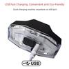 Waterproof Bike Tail Light Rainbow LED Rear Taillight Bright Light Skateboard Light  Safety Warning