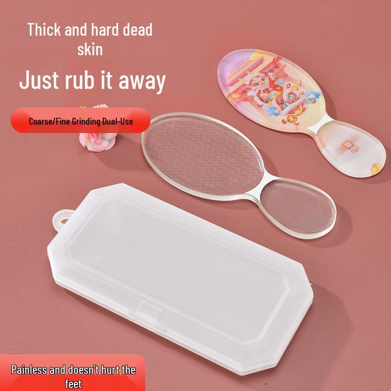 Eight-Character Nano White Double-Headed Foot and Hand Skin File
