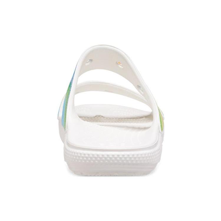 Crocs Slide Slippers Unisex White/Multicolor Color 208055-94S