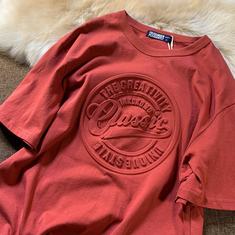 

Бавовняна оверсайз-футболка з 3D-принтом у японському стилі ретро – унісекс, з коротким рукавом Large