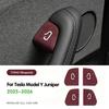For Tesla New Model 3 Y Juniper Highland Car Open Door Button Stickers Armrest Window Lift Button Switch Interior Accessories