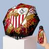 Sevilla FC Mini 5 Fold Pocket Umbrella Compact Lightweight Anti UV Rain Sun Protection Umbrella Portable Travel Umbrella