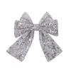 Baby Girls Christmas Glitter Sequins Big Bow Hair Clip 4.9'' Bowknot Hairpins Sweet Cheerleading Festival Headwear