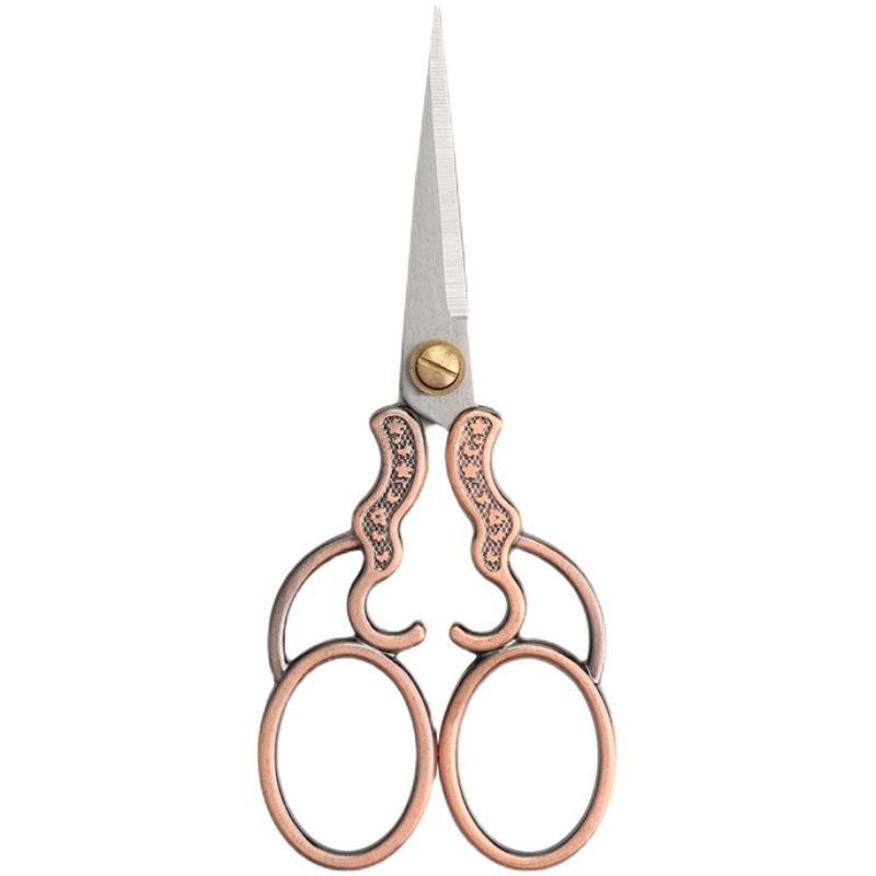 Profesjonalne nożyczki do szycia ze stali nierdzewnej Vintage nożyczki do haftu Craft nożyczki krawieckie stylizacja nici nożyce do przędzy