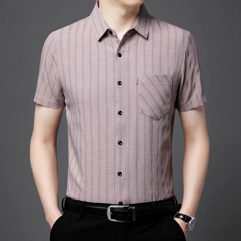 Мужская летняя рубашка с короткими рукавами — фото 4