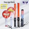 Rechargeable LED Traffic Warning Baton - Emergency Flashing Light Stick for Outdoor Use