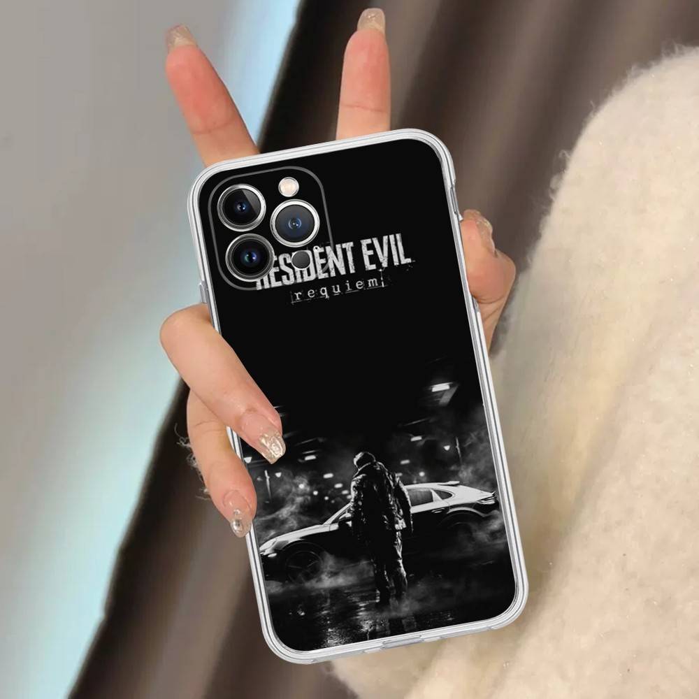Game Leon Resident E-Evil Phone Case For IPhone 17 16 15 14 13 12 11 Pro Max Plus Soft Cover Personalized DIY