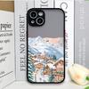 Ins Cartoon Christmas Style Phone Case for Samsung Galaxy S25 S24 FE S23 Ultra S22 Plus S21 S25 FE A73 A72 Streetscape Art Cover