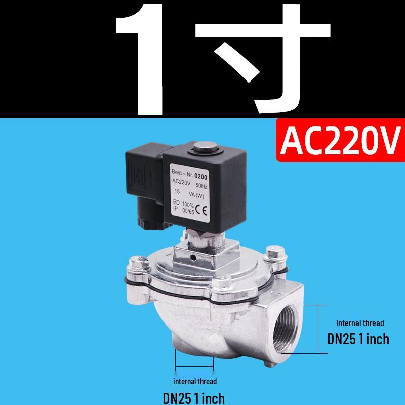 Electromagnetic Pulse Valve DC24V DN25 1" DMF-Z-20 Right Angle Pneumatic Control Valve 220V