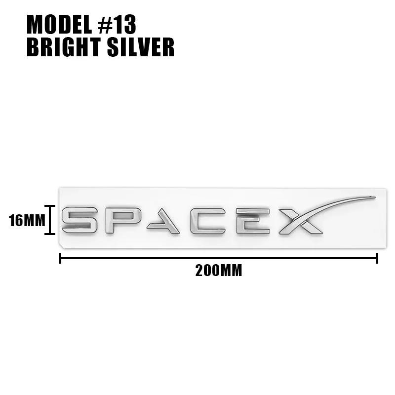 ALG1 1Pc Car Styling Logo Badge For Tesla Model 3 Model S Models Y X ABS 3D Rear Trunk Body Emblem Sticker Decal Decorate Accessories