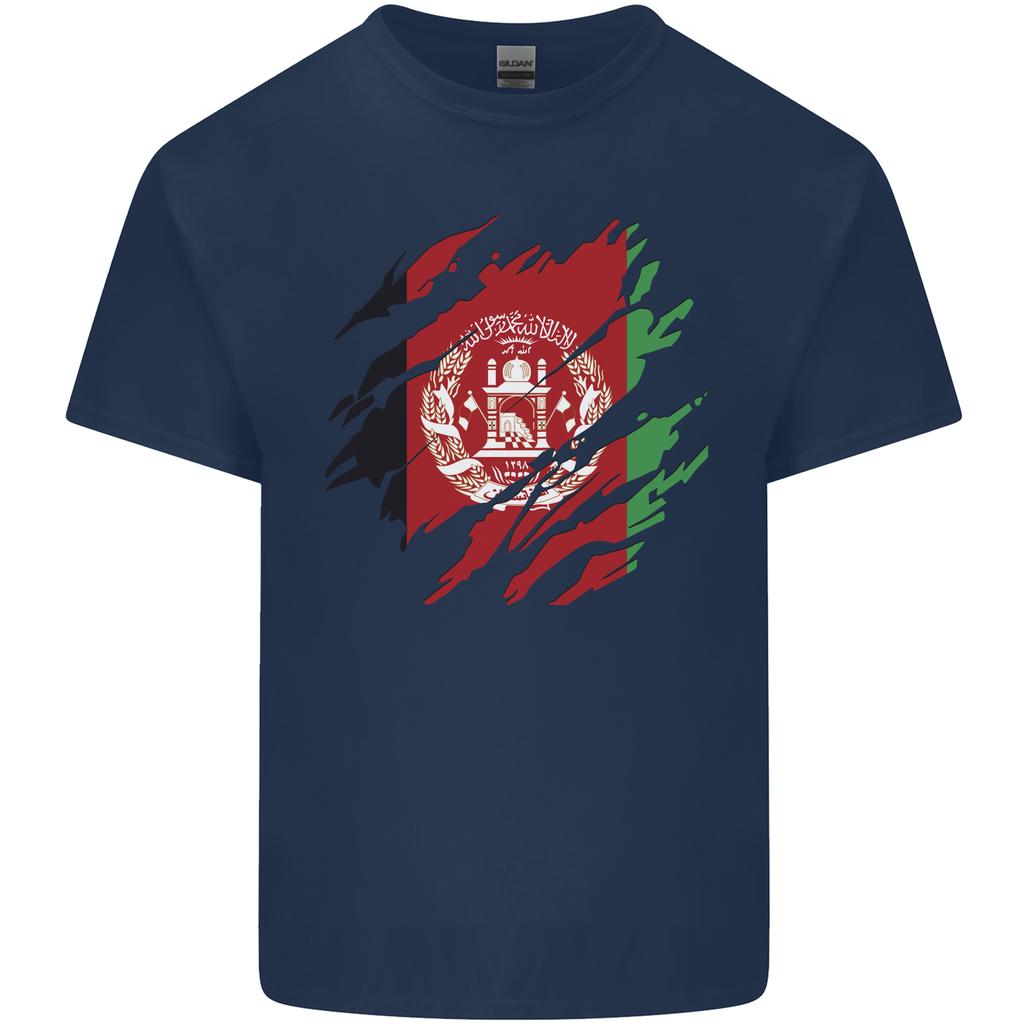 Torn Afghanistan Flag Afghan Day Football Unisexs Light Cotton TShirt
