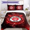 FC St. Set Lenzuola 3 Pezzi Stampato Calcio Pauli, Confortevole Set Copripiumino per Camera da Letto Amico della Pelle
