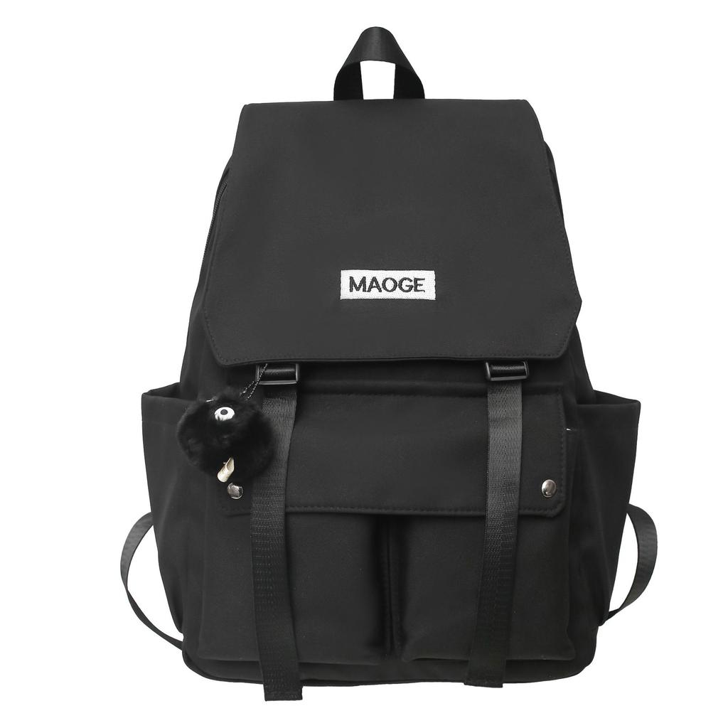 Korean Style Fashion Workwear Backpack Men and Women Couple Outdoor Leisure Travel Backpack Students Class Large Capacity School Bag