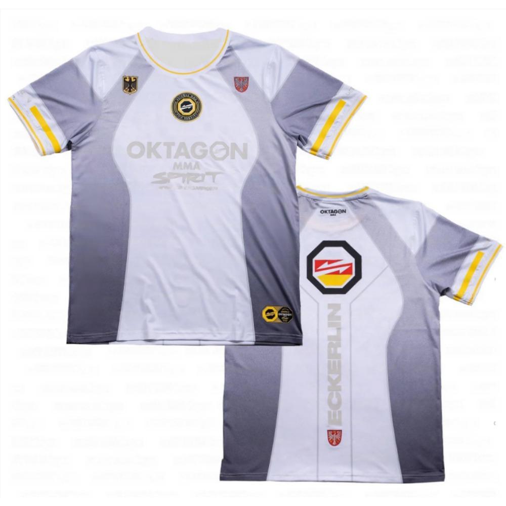 Letni Nadruk Walczący Wojownik Fani Uniform Męski Damski Oddychający Okrągły Dekolt Krótki Rękaw Męski Casual T-shirt Koszulka