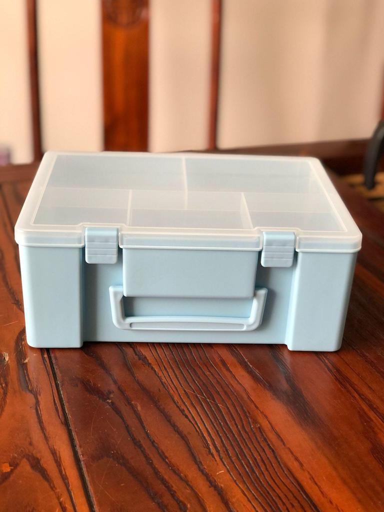 PP Transparent Double-Layer Lego & Toy Organizer Box