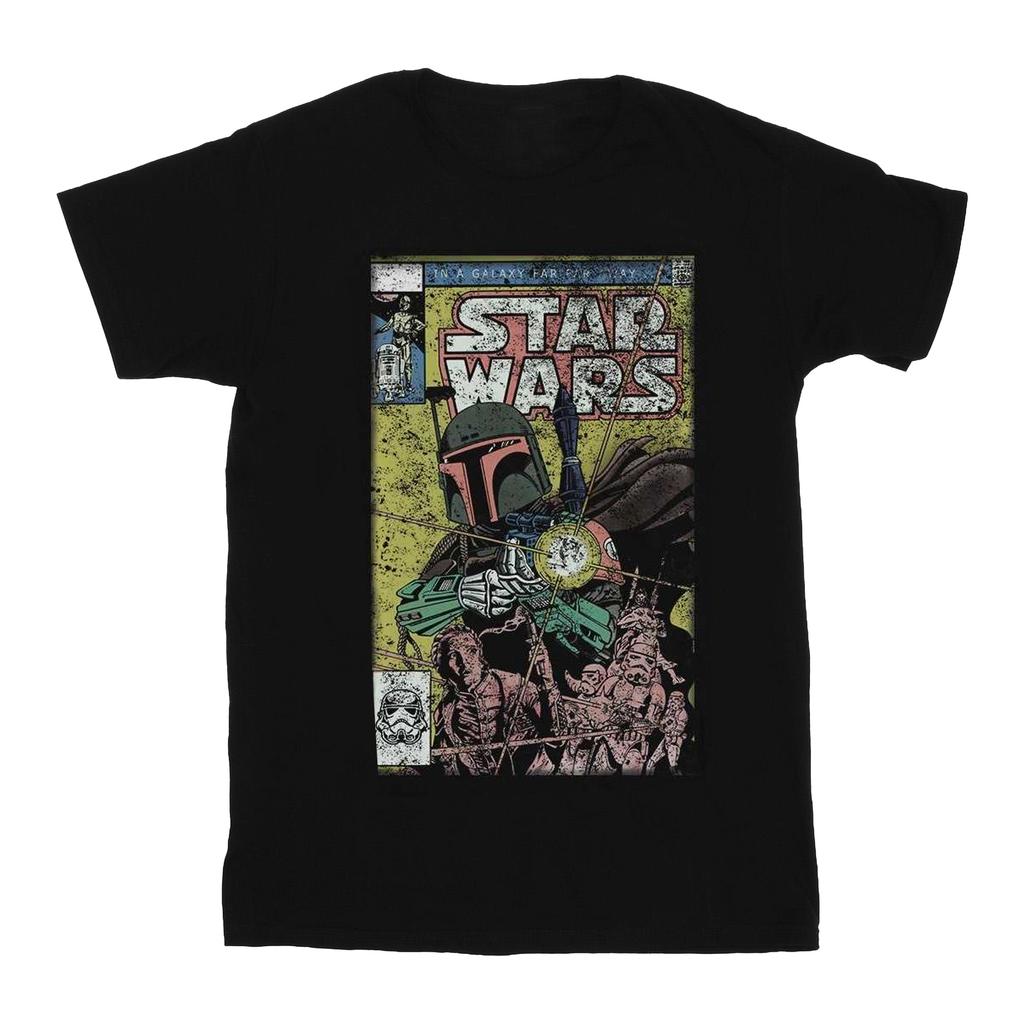 Star Wars Boys Boba Fett Comic T-Shirt