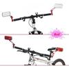 1 Pair Foldable Bicycle Rearview Mirror Aluminum Alloy Adjustable Mountain Road Bike Handlebar