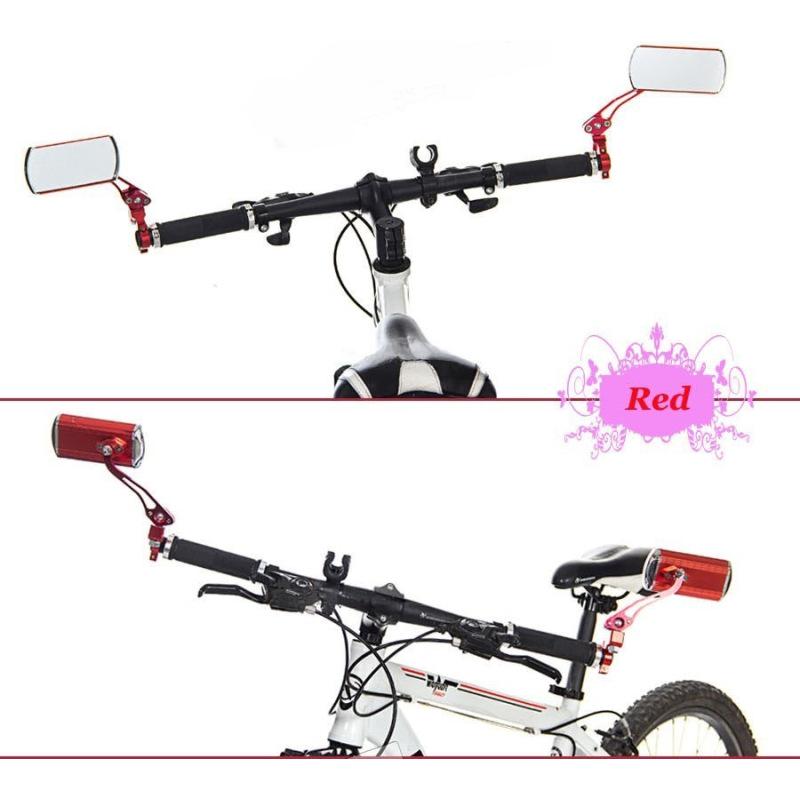 1 Pair Foldable Bicycle Rearview Mirror Aluminum Alloy Adjustable Mountain Road Bike Handlebar
