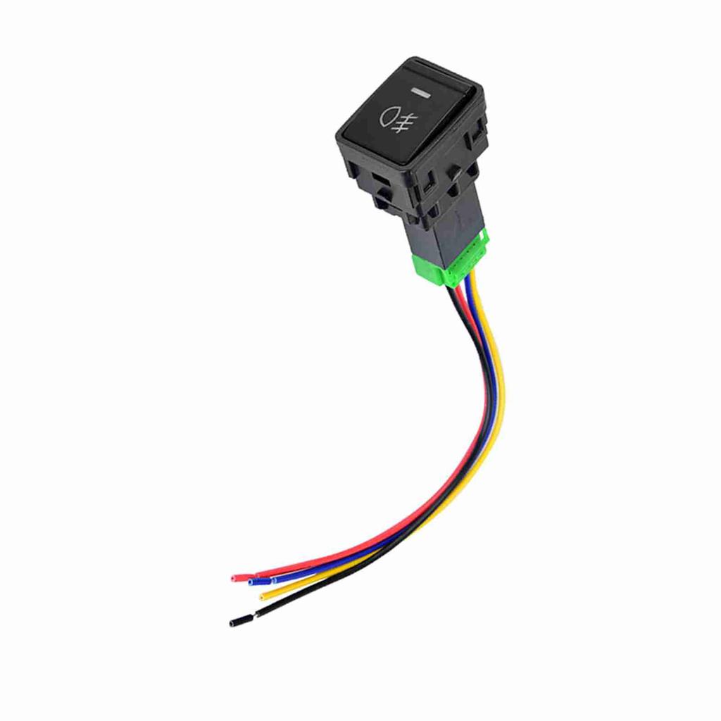 4-poliger 12-V-Kabelbaum-Druckknopfschalter mit LED-Hintergrundanzeige