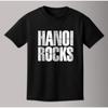 Hanoi Rocks 80er Jahre Band Logo T-Shirt Schwarz S 3XL