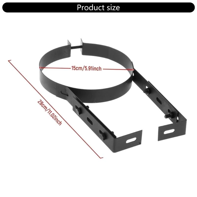 Adjustable Fireplaces Fixing Chimney Pipe Holder Portable Fireplaces Flue Liner Clamps Wall Support Chimney Pipe Bracket