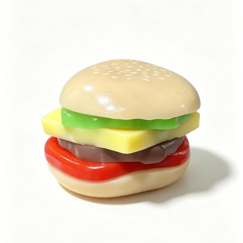 Simulatie Hamburger Squishy Speelgoed Zachte Burger Knijpbal Stressverlichter Fidget Vent Speelgoed Angstverlichting Sensorisch Speelgoed Feestcadeau