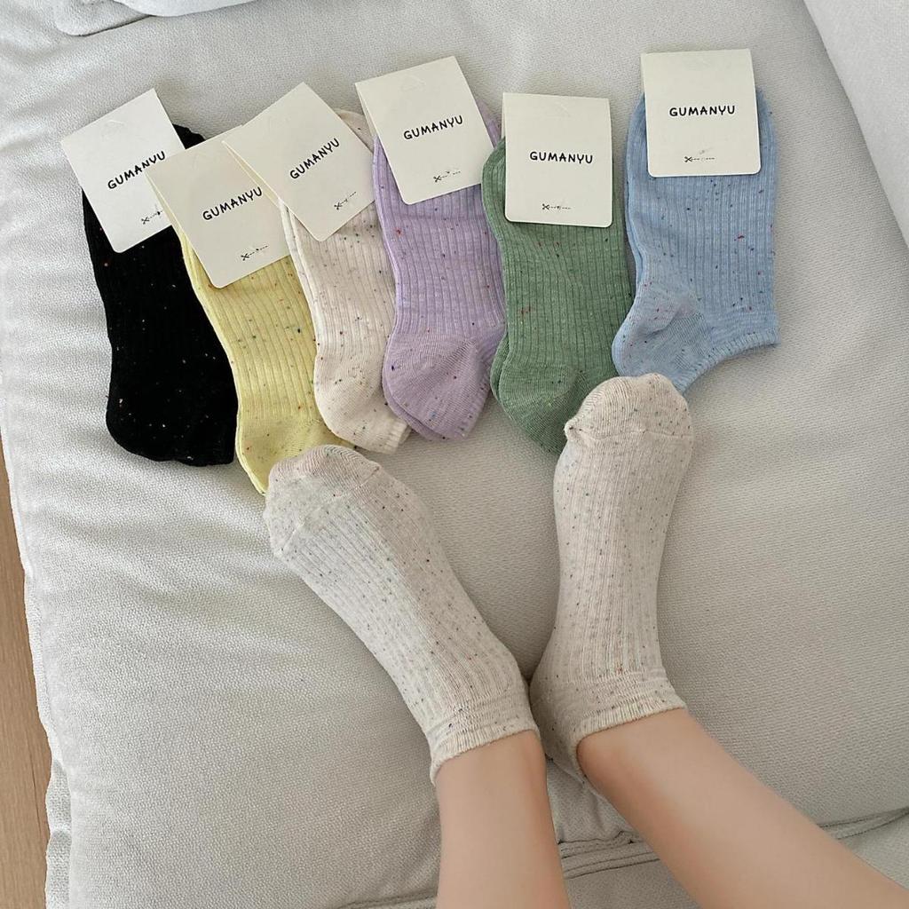 Chaussettes basses bateau en coton antidérapantes pour femmes - Invisibles et respirantes pour l'été